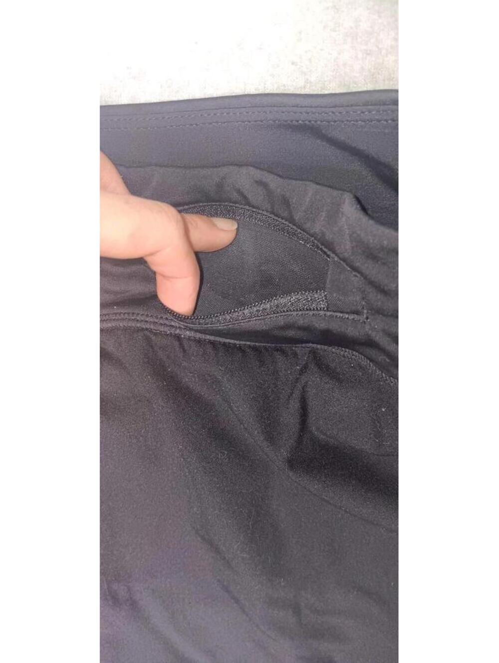 Nike Athletic Layered Shorts Womens Size Large Black Running Jogging Workout Gym - Picture 10 of 10